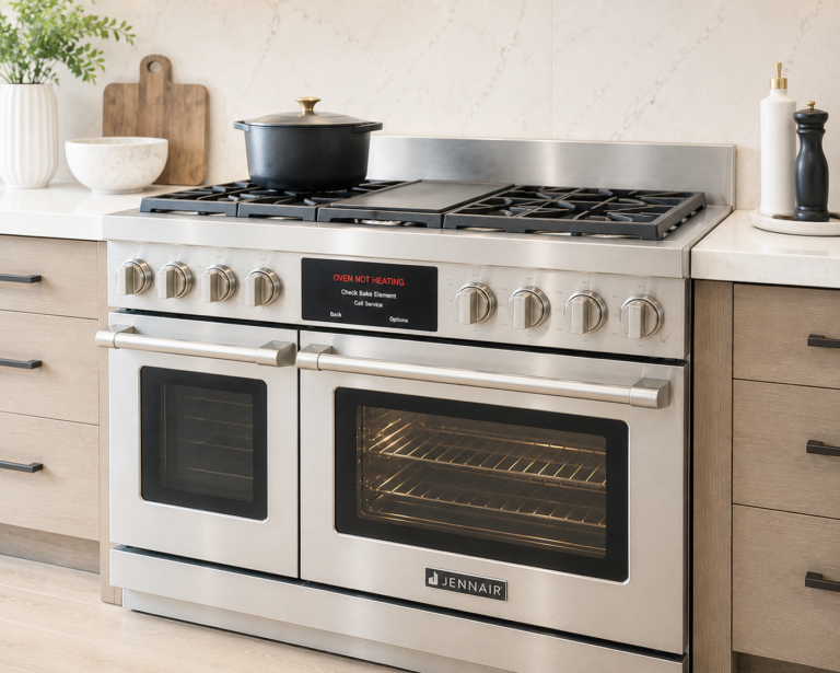 jennair range not heating