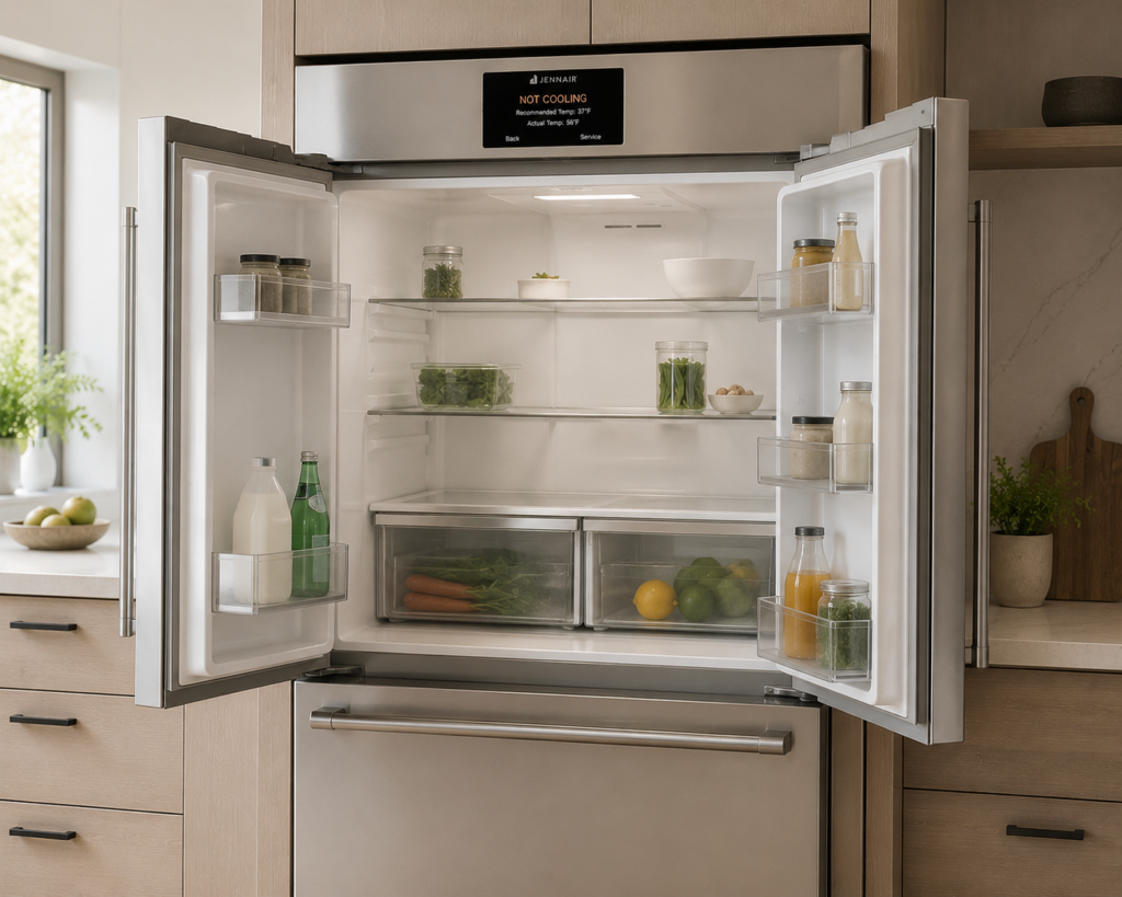 jennair fridge not cooling